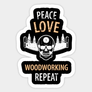 Wood Carpenter Joiner Woodcutter Craftsman Sticker